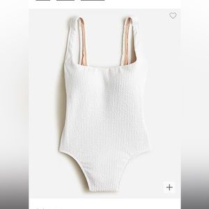 J.Crew Textured squareneck one-piece in size 0